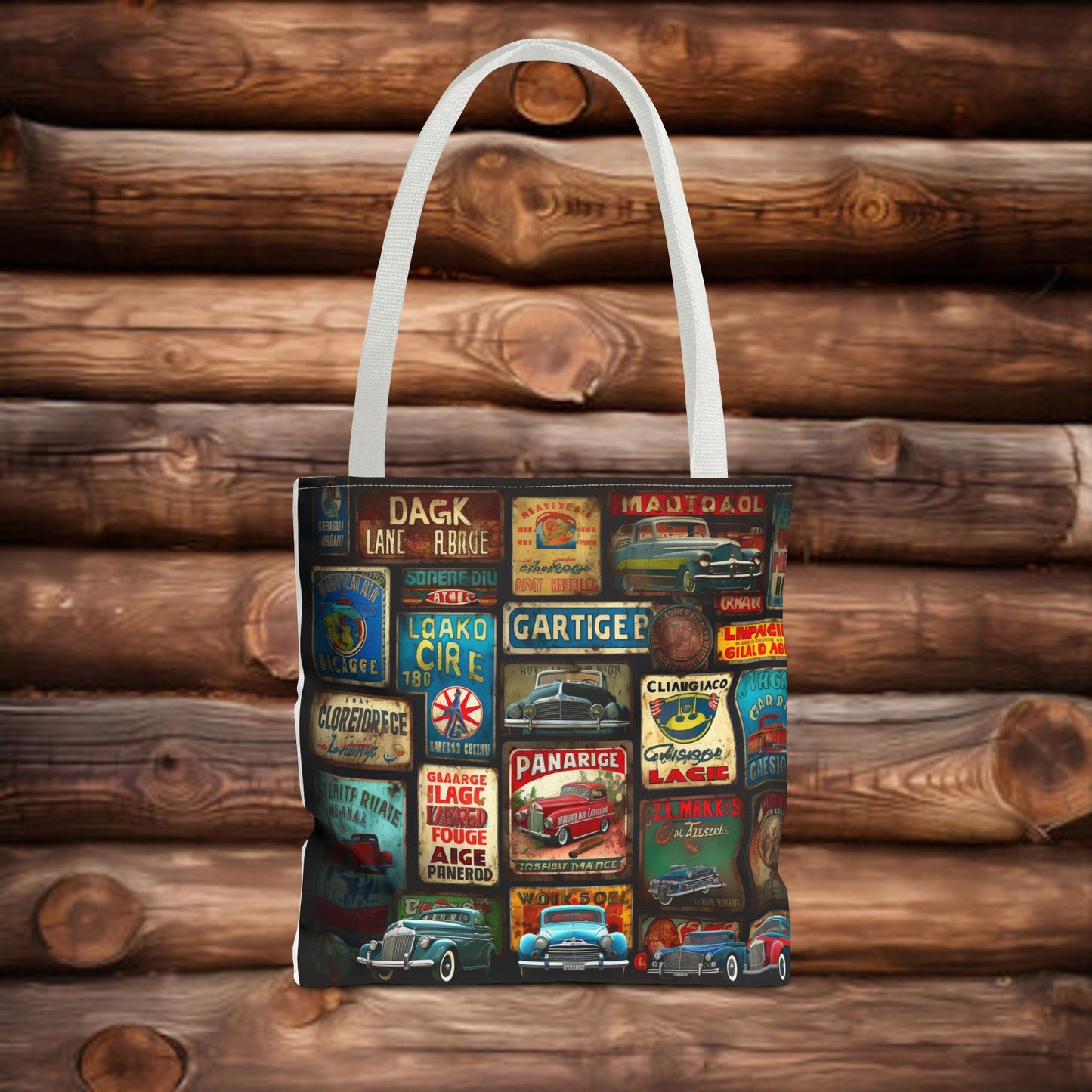 Retro car Tote Bag (AOP)