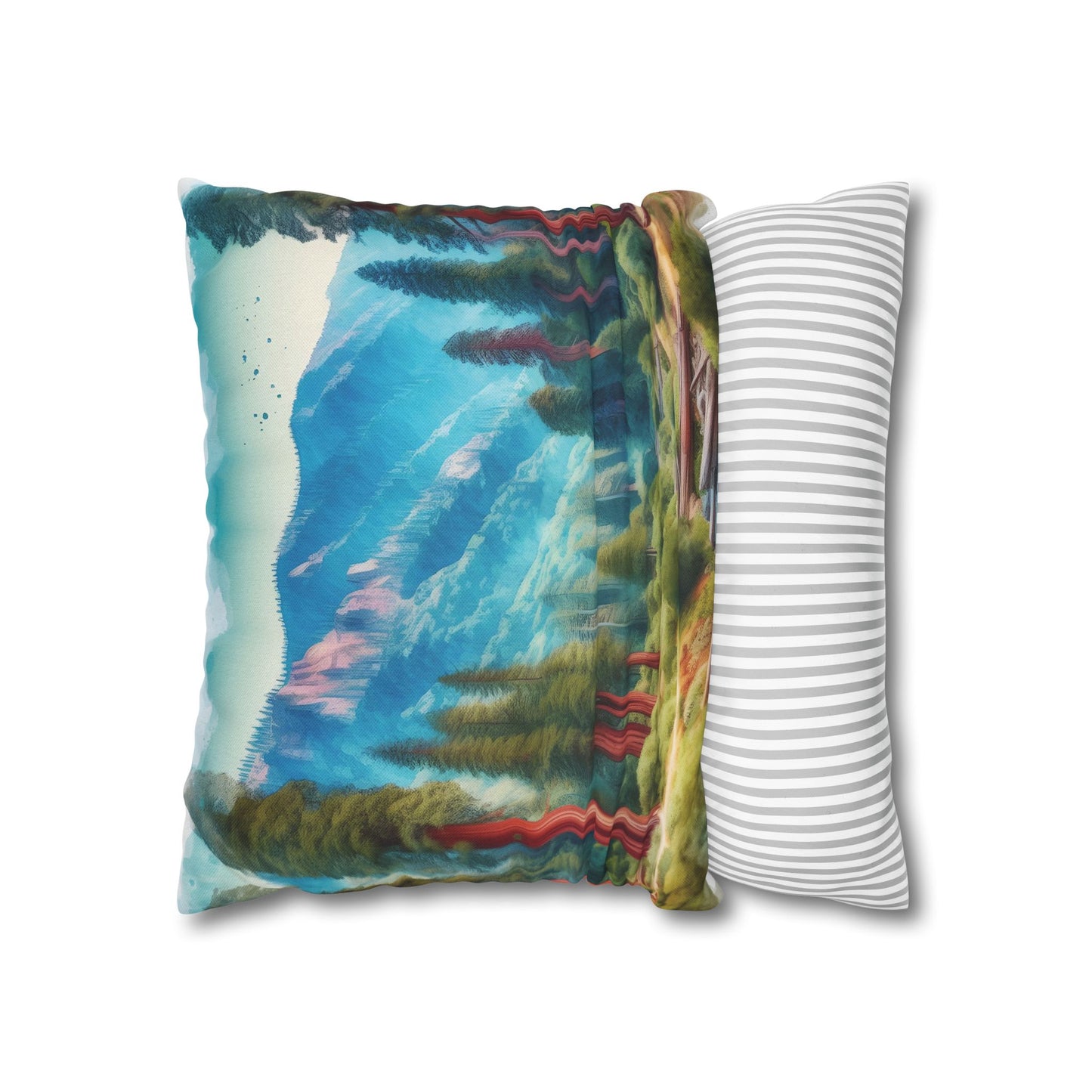 Redwood Polyester Square Pillowcase