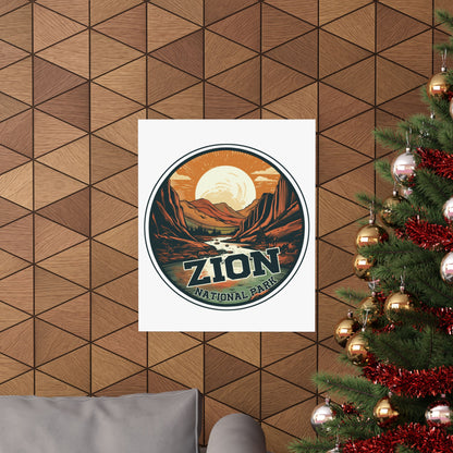 zion national park Matte Vertical Posters