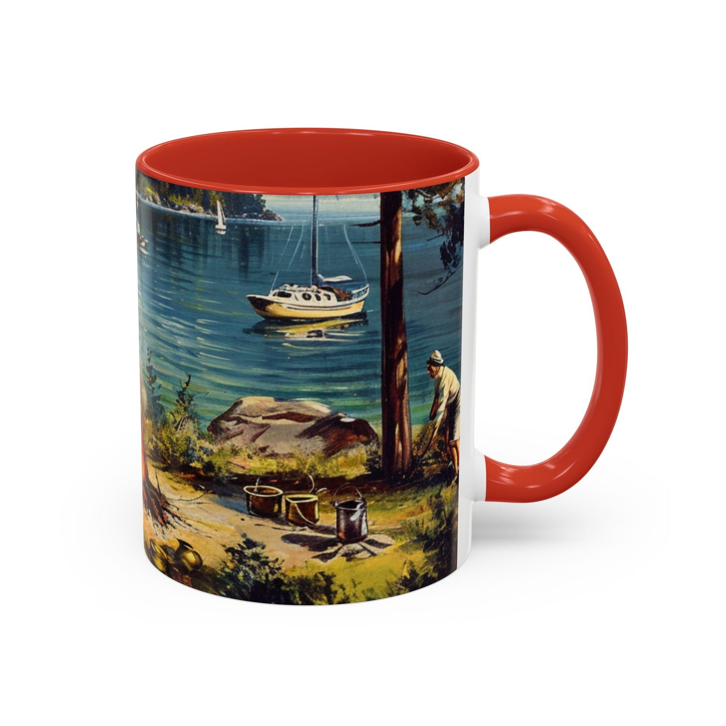 Camping Accent Coffee Mug (11, 15oz)