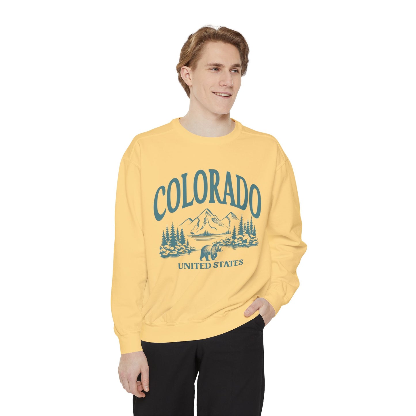 Colorado,Unisex Garment-Dyed Sweatshirt