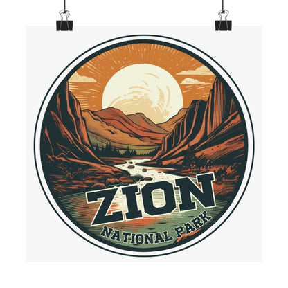 zion national park Matte Vertical Posters