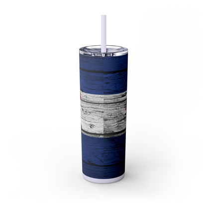 Colorado Skinny Tumbler with Straw, 20oz