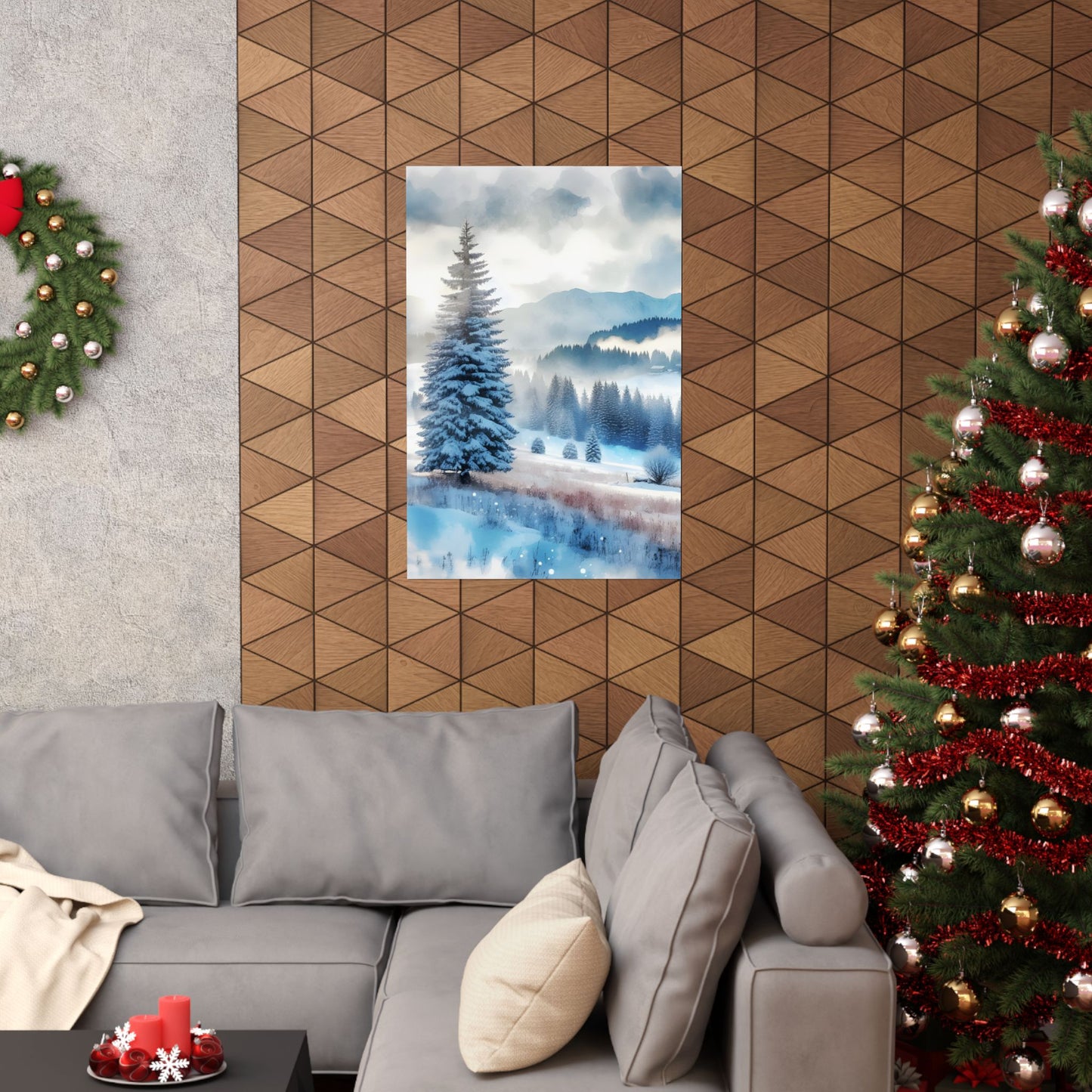 Winter scenery Matte Vertical Posters