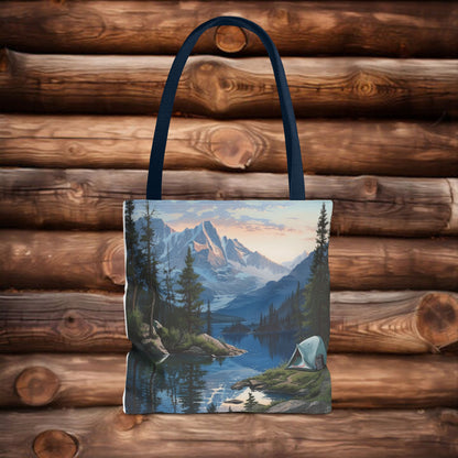 Lake camping USA Tote Bag (AOP)