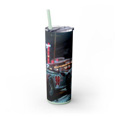 Retro hot rod car Skinny Tumbler with Straw, 20oz