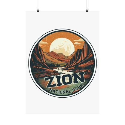 zion national park Matte Vertical Posters