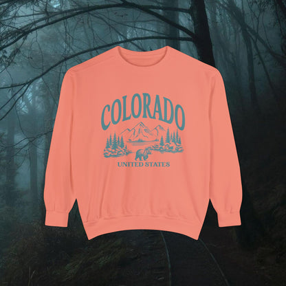 Colorado,Unisex Garment-Dyed Sweatshirt