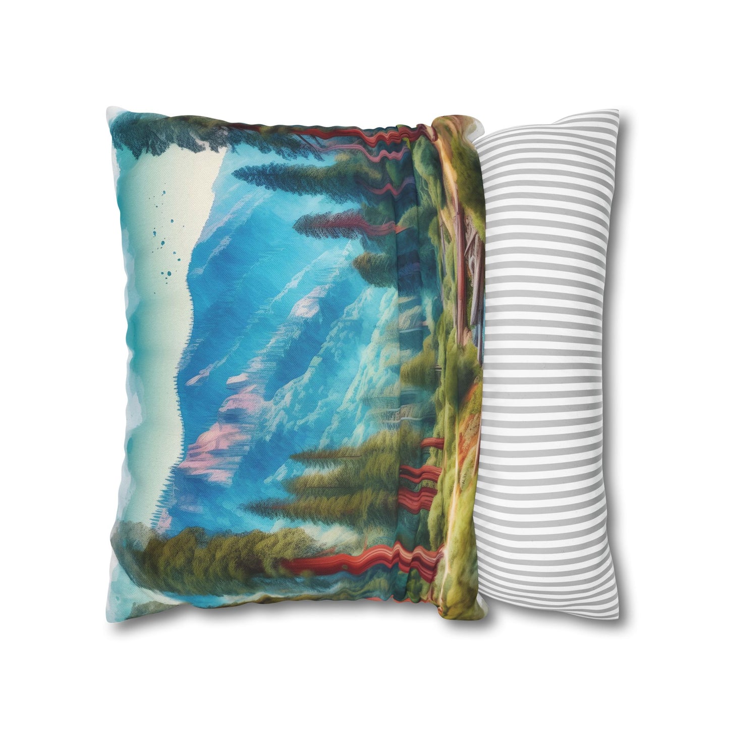 Redwood Polyester Square Pillowcase