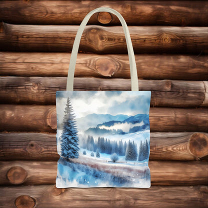 Snowy forest Tote Bag (AOP)