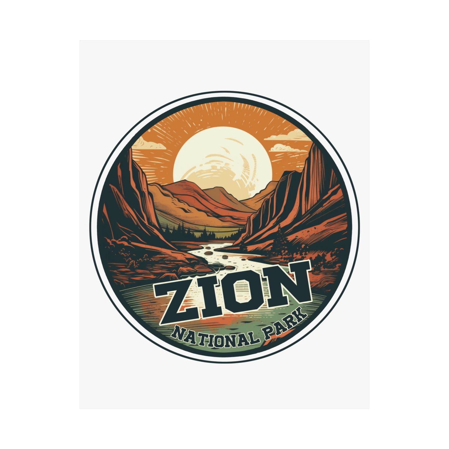 zion national park Matte Vertical Posters