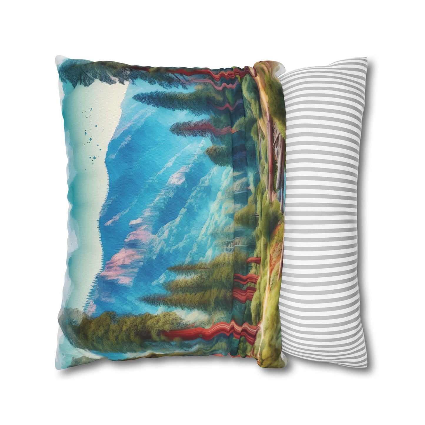 Redwood Polyester Square Pillowcase