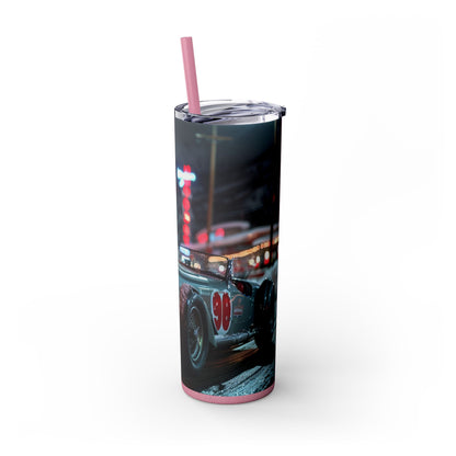 Retro hot rod car Skinny Tumbler with Straw, 20oz