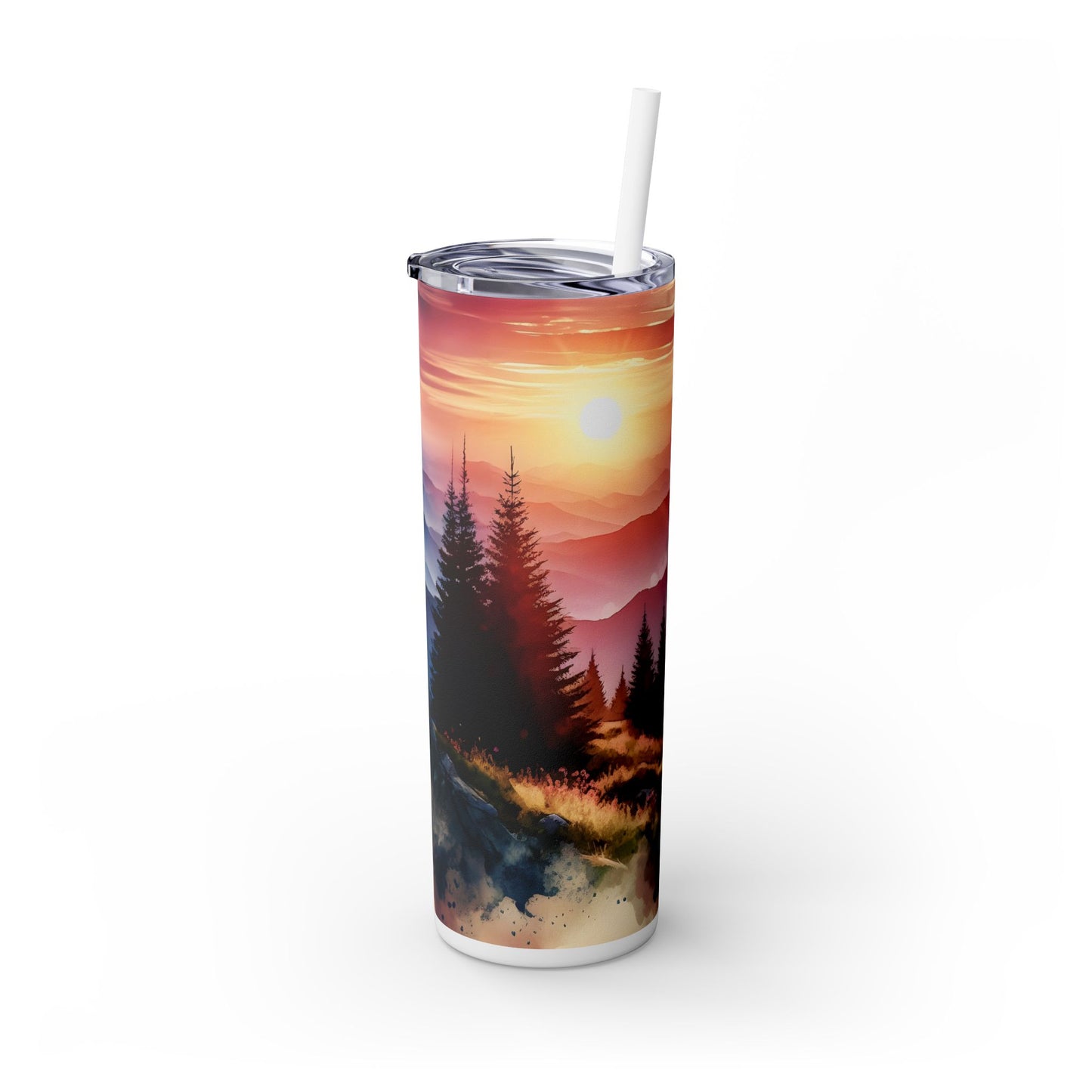 Sunset Tumbler with Straw, 20oz