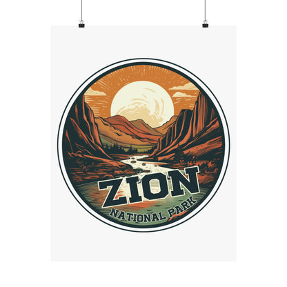 zion national park Matte Vertical Posters