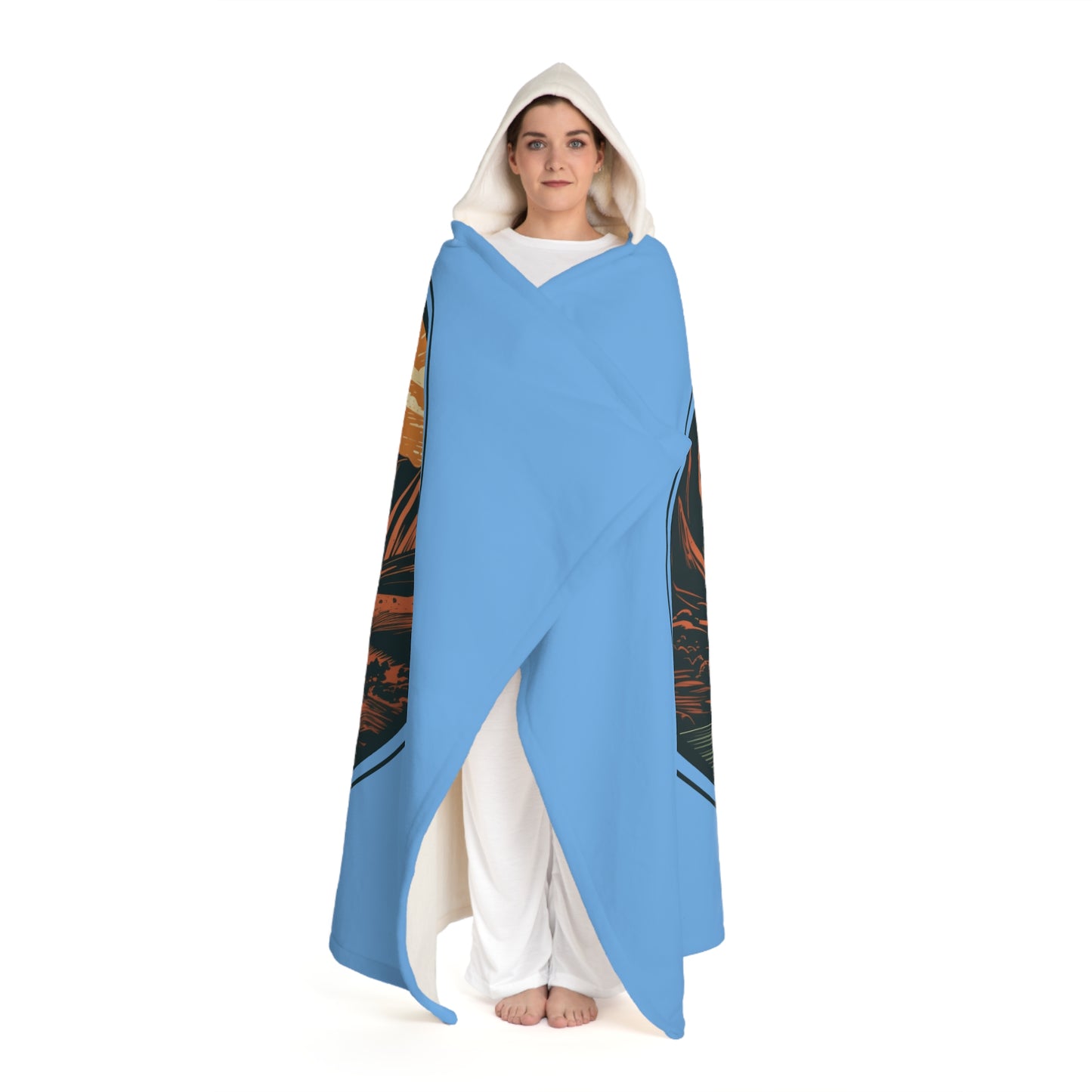 Copy of Colorado Camping Hooded Sherpa Fleece Blanket