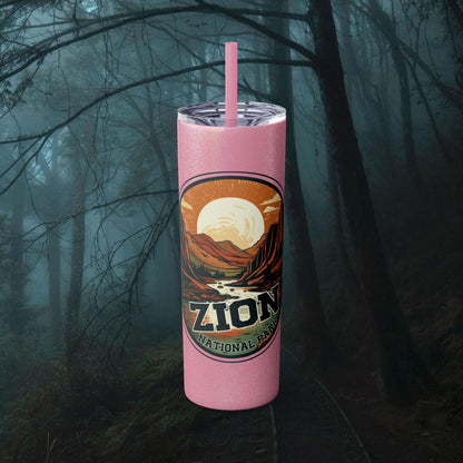 zion national park Tumbler with Straw, 20oz