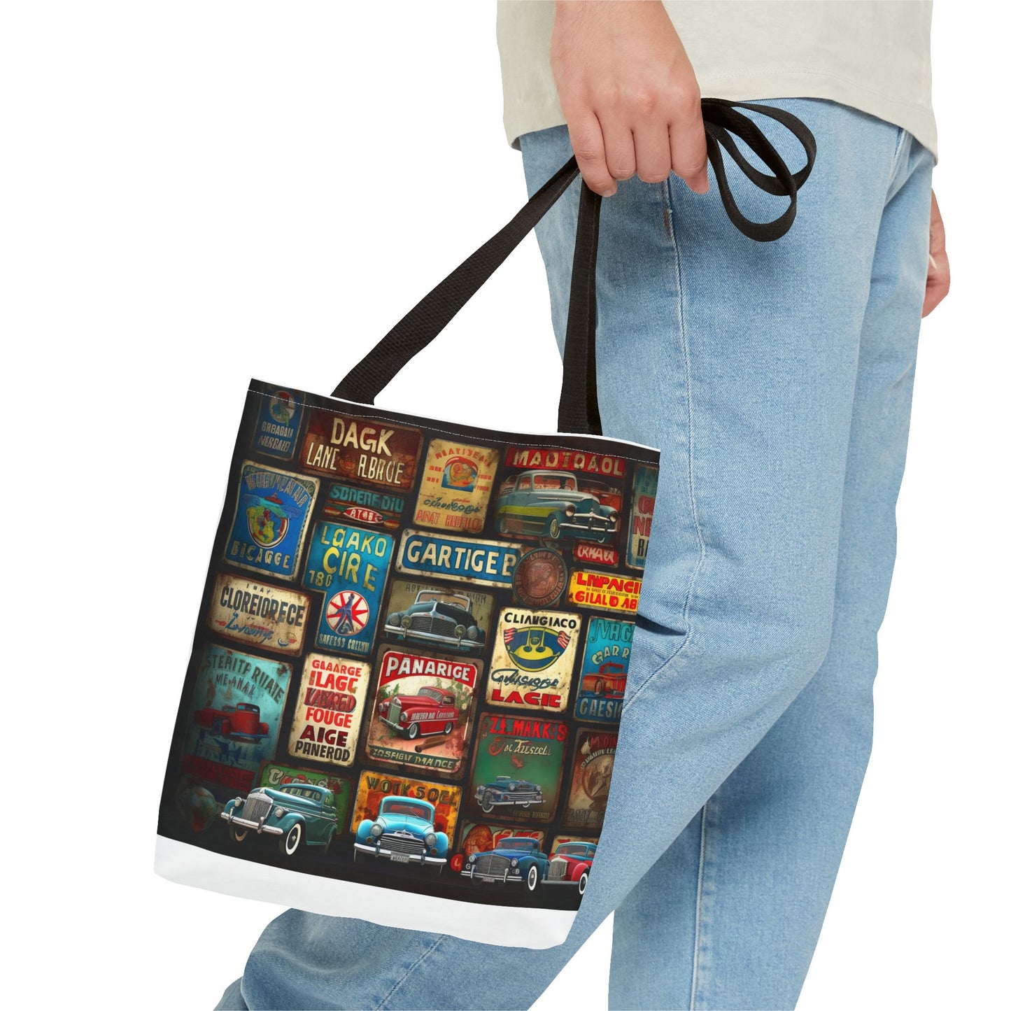 Retro car Tote Bag (AOP)