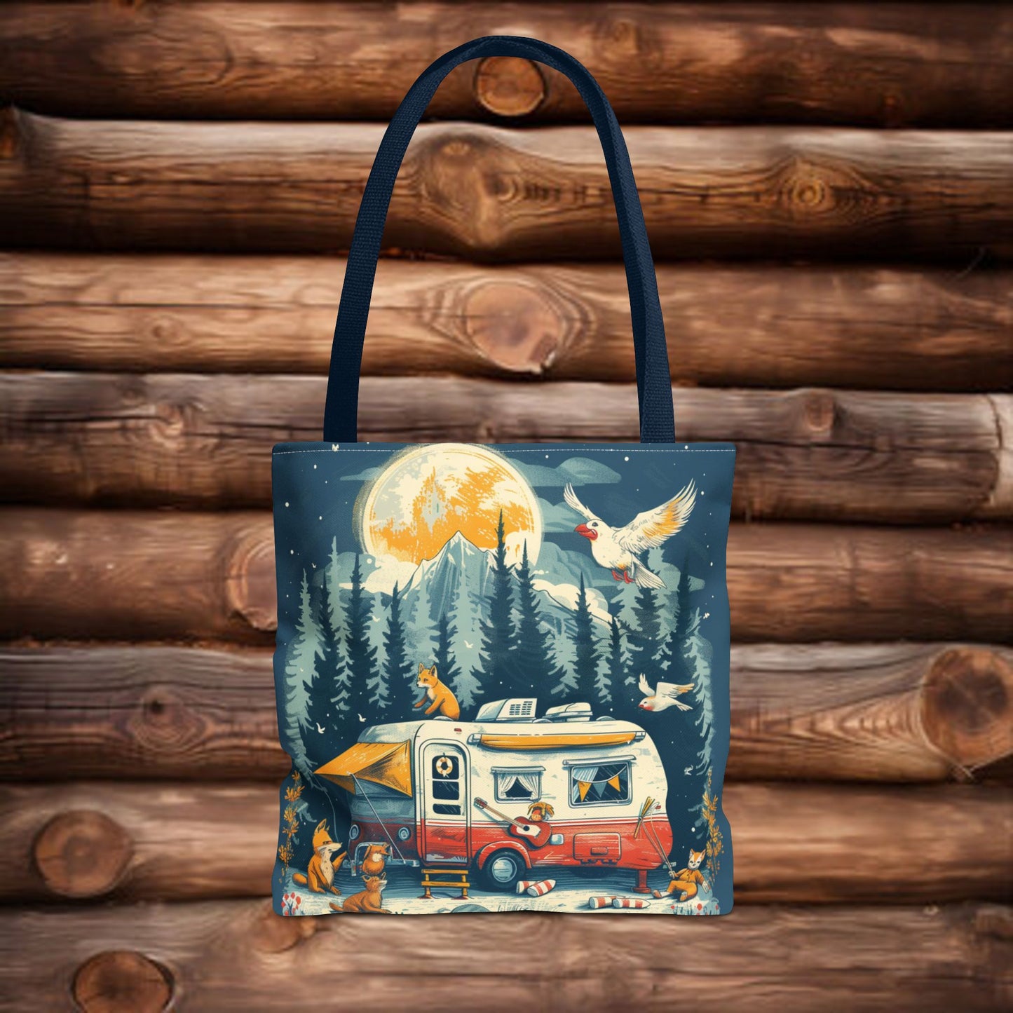 Camper fox Tote Bag (AOP)