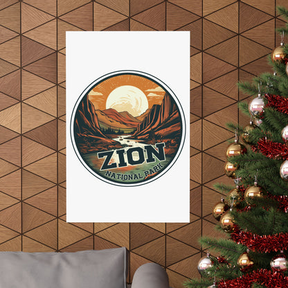 zion national park Matte Vertical Posters