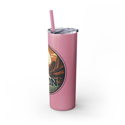 zion national park Tumbler with Straw, 20oz