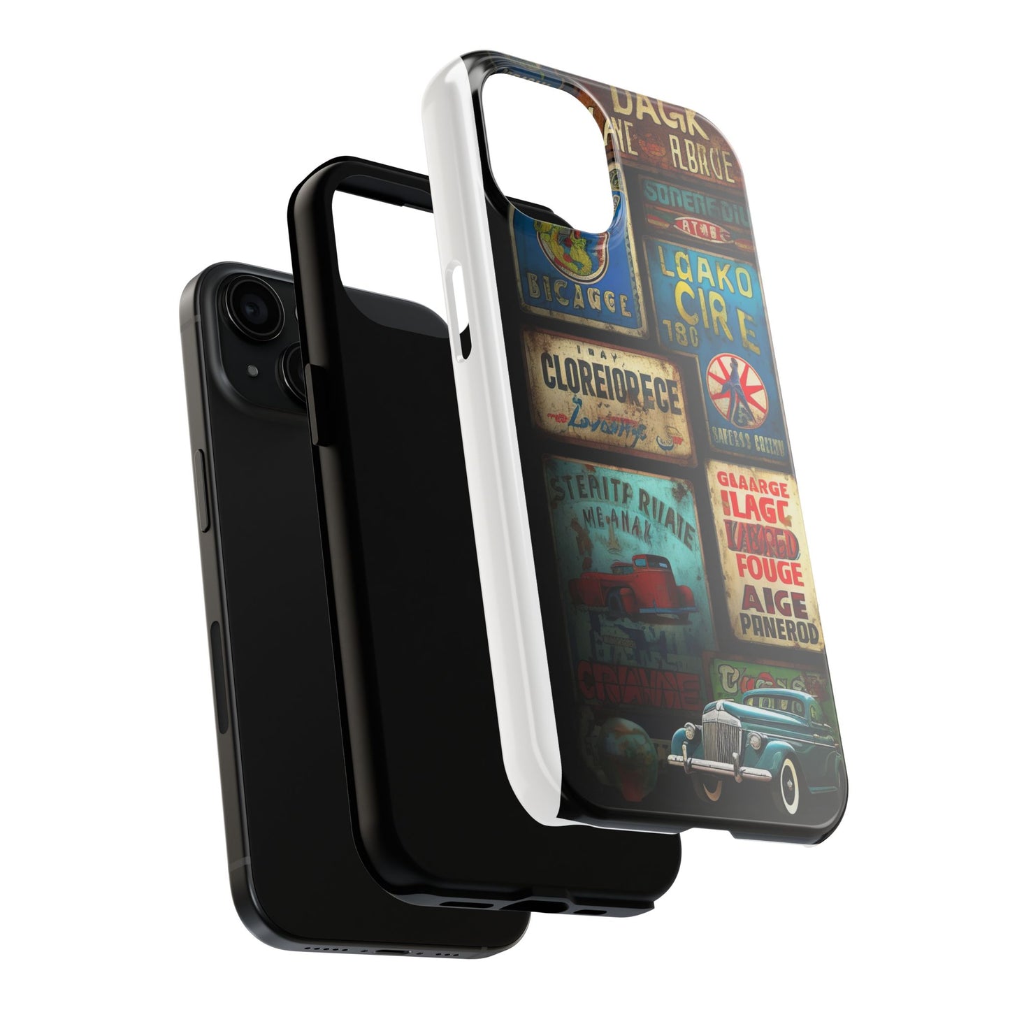 Retro car Tough Phone Cases