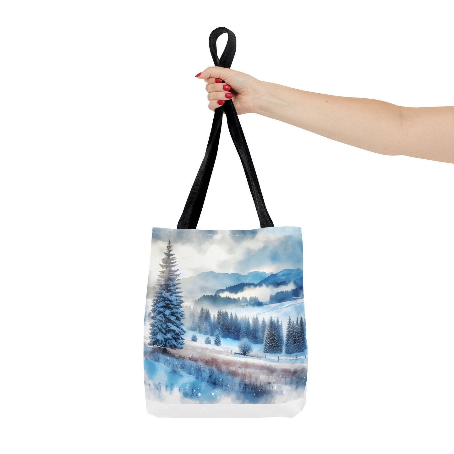 Snowy forest Tote Bag (AOP)