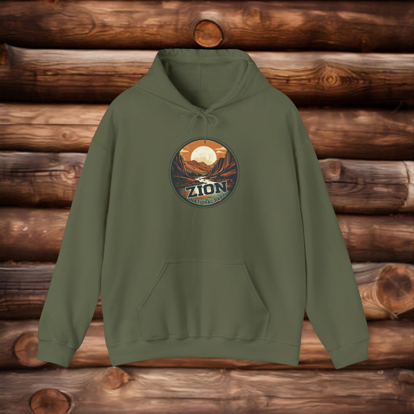 zion national park  ,Unisex Heavy Blend™ Hooded Sweatshirt