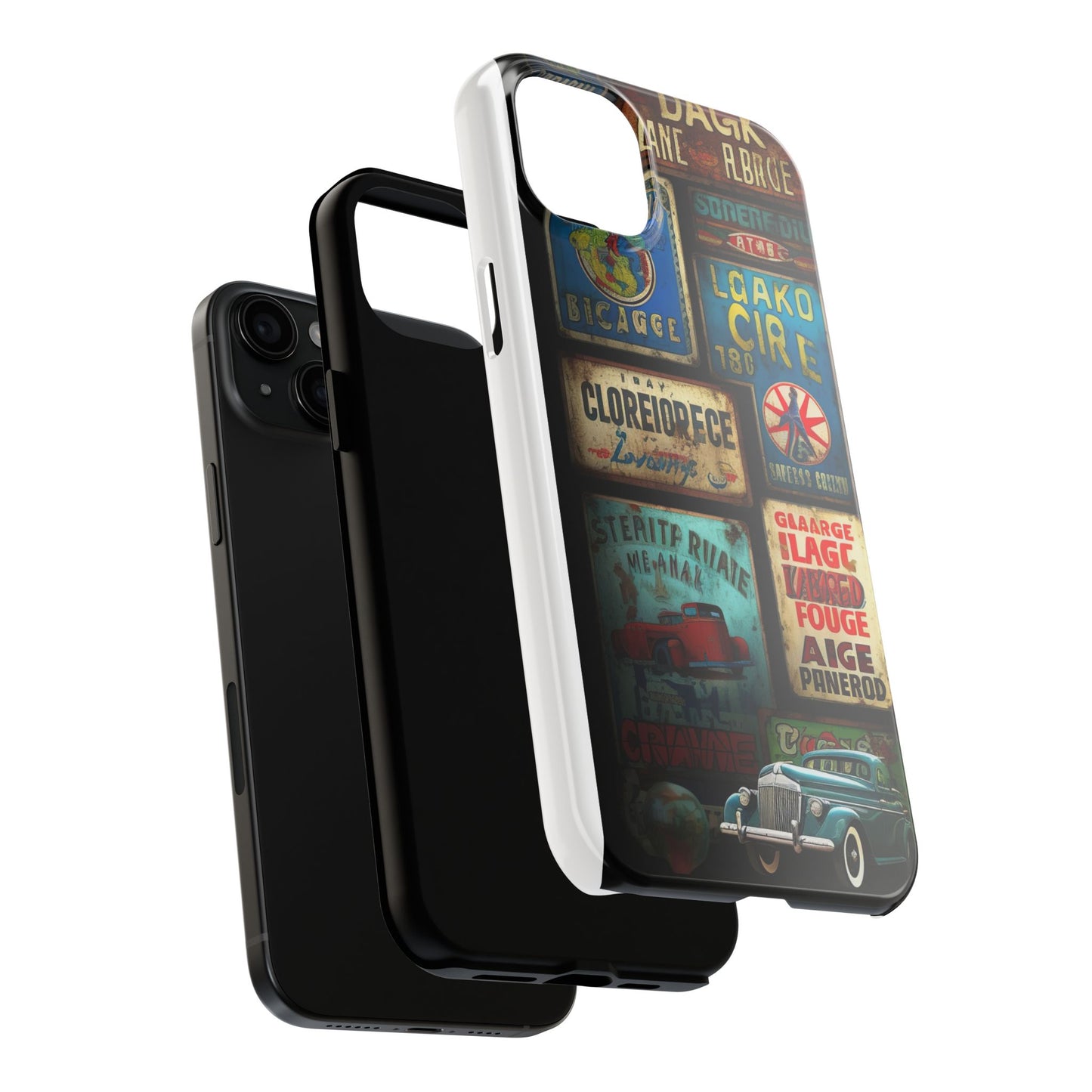 Retro car Tough Phone Cases